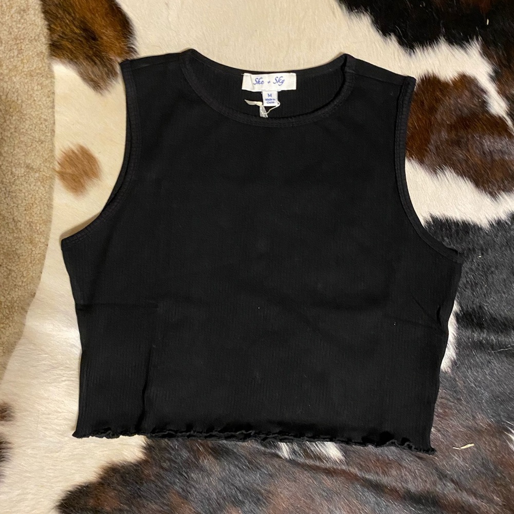 She & Sky Crop Top